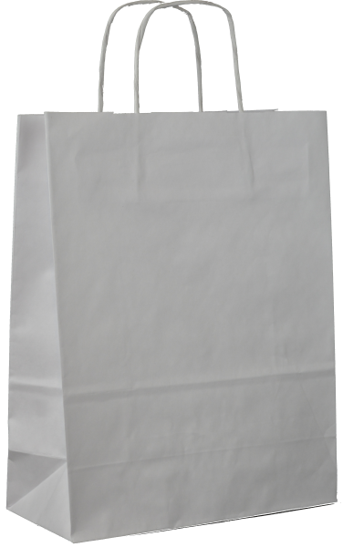 Arkpol. Producent papierowych toreb reklamowych. Produkt: 25x11x32 BIAŁY GŁADKI